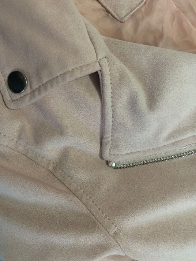 Chaqueta Biker Bershka Antelina Rosa