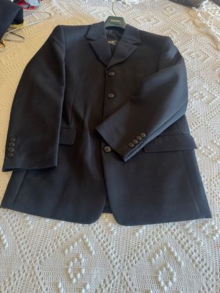 Traje chaqueta hombre 3 piezas negro