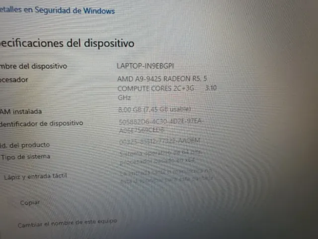 Portátil Asus AMD A9