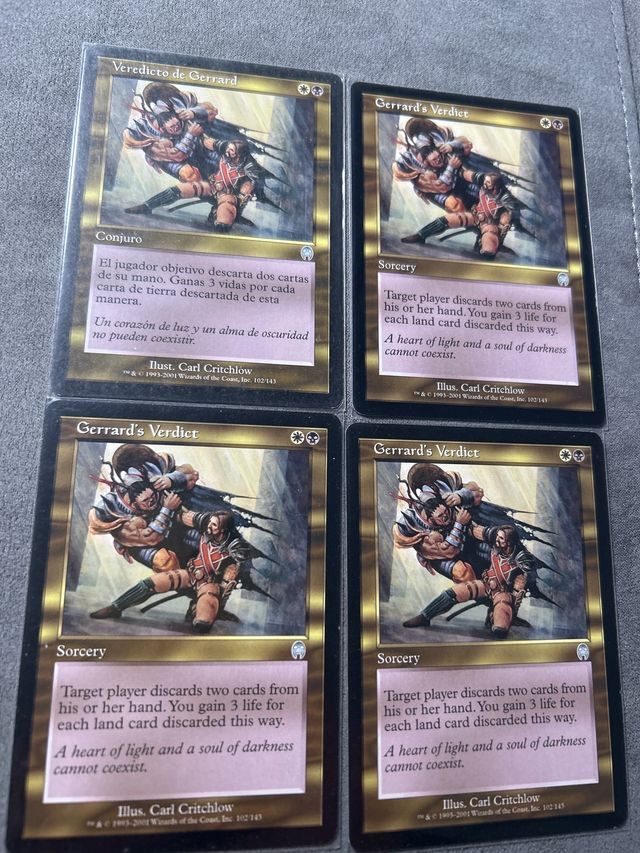 4 Cartas Magic Gerrard's Verdict