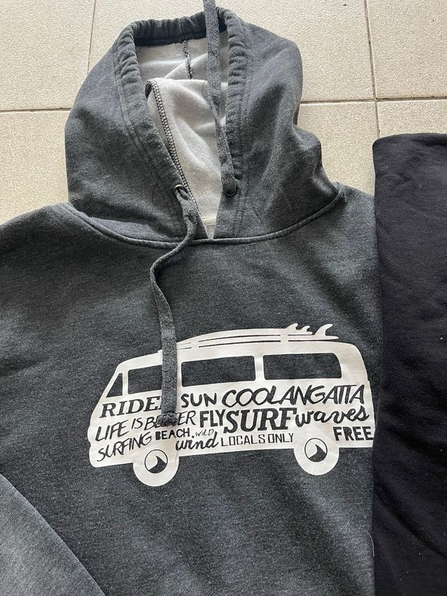 Lote Ropa Hombre: Sudadera Gris y Negra