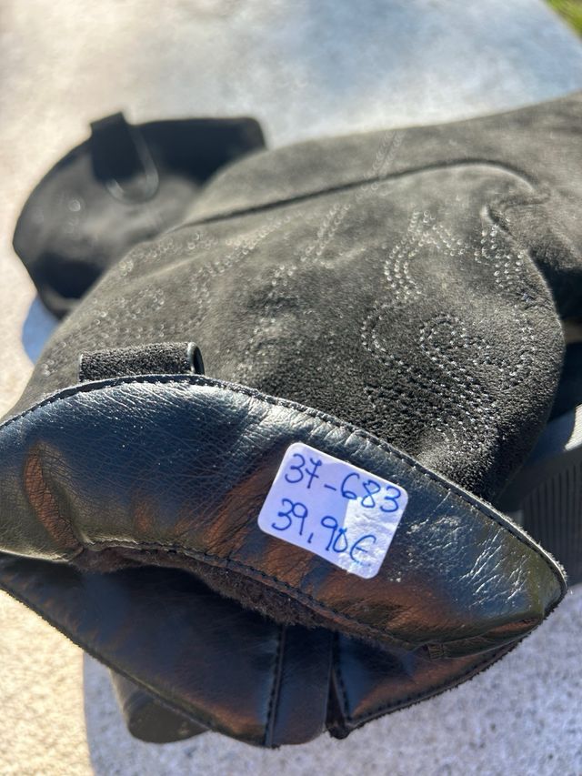 Botas de ante negras