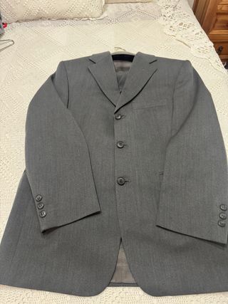Traje de 3 piezas hombre gris