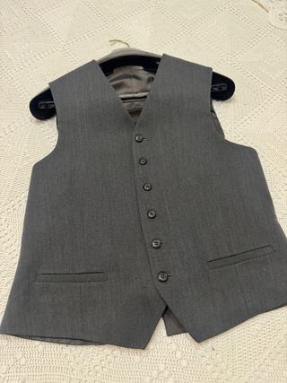 Traje de 3 piezas hombre gris