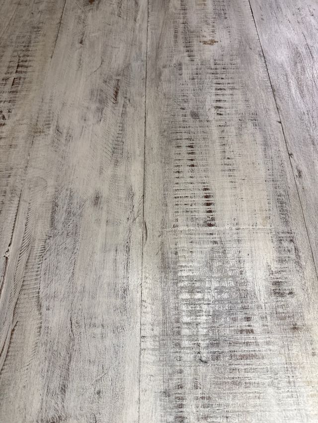 Mesa plegable teca blanqueada