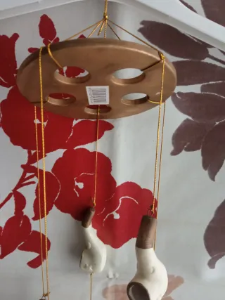 Acchiappasogni Natale con Babbi Natale Ceramica