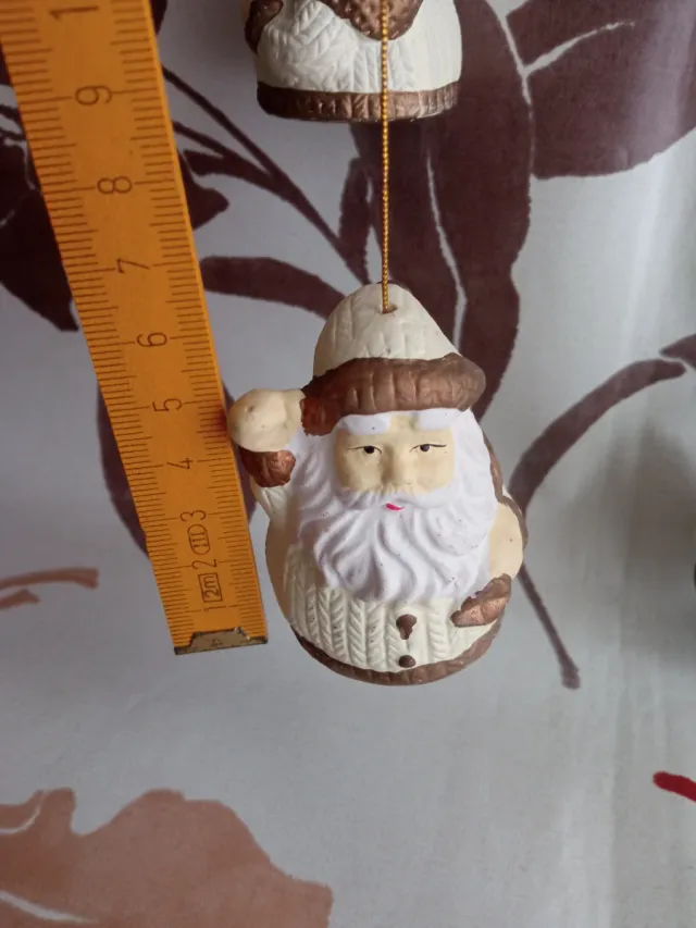 Acchiappasogni Natale con Babbi Natale Ceramica