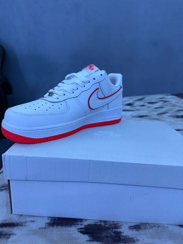 Nike Air Force 1 REACT BLANCO Y ROJO