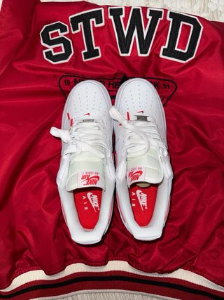Nike Air Force 1 REACT BLANCO Y ROJO