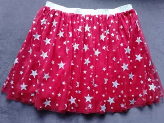 Falda Tutú Estrellas Roja 13-14 años