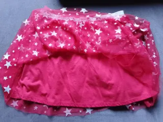 Falda Tutú Estrellas Roja 13-14 años