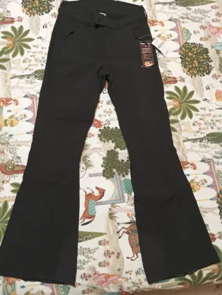 Pantalón de esquí negro nuevo con etiqueta