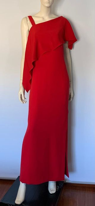 Vestido fiesta rojo Carolina Herrera