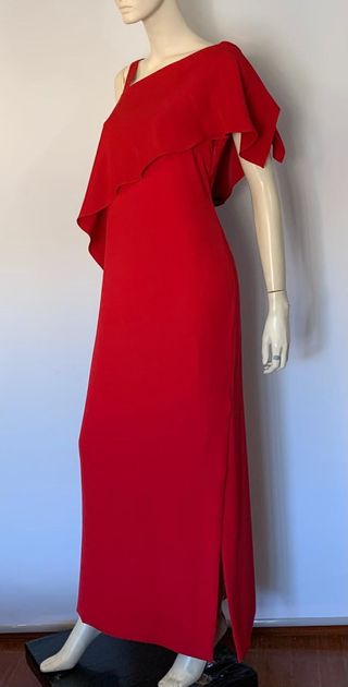 Vestido fiesta rojo Carolina Herrera