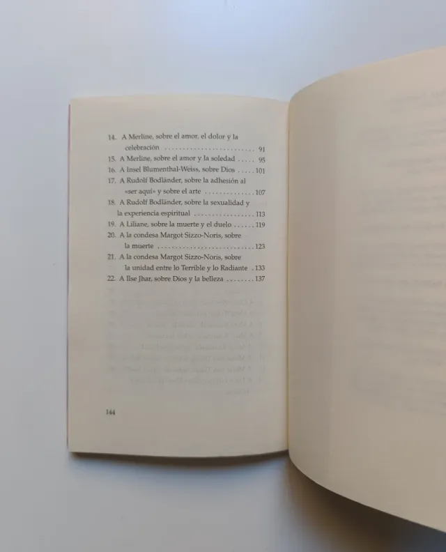 Cartas del vivir. Reiner Maria Rilke.