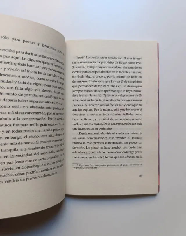 Cartas del vivir. Reiner Maria Rilke.