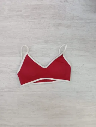 Top deportivo mujer rojo