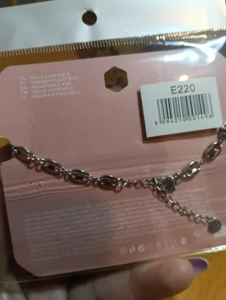 Pulsera Calpe eslabones brillantes acero