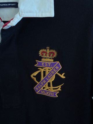 Polo Ralph Lauren negro de manga larga