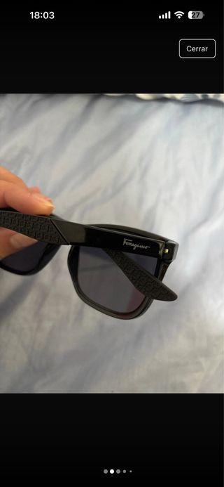 Gafas de sol Salvatore Ferragamo negras