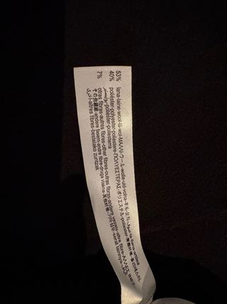 Abrigo lana Zara negro