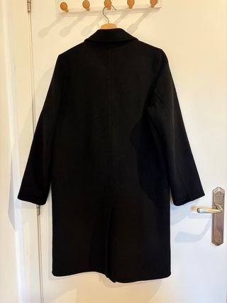 Abrigo lana Zara negro