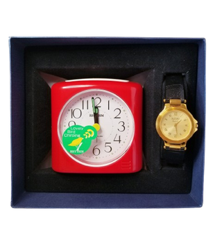 Set Reloj Pulsera Suzuki y Despertador Rhythm