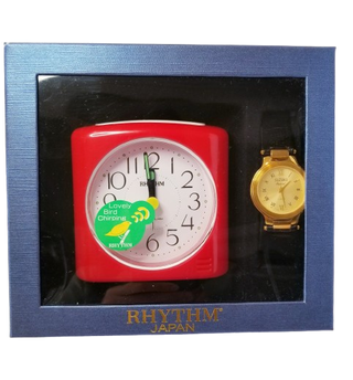 Set Reloj Pulsera Suzuki y Despertador Rhythm