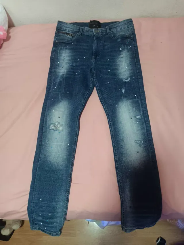 Pantalones Vaqueros S&D Desgastados
