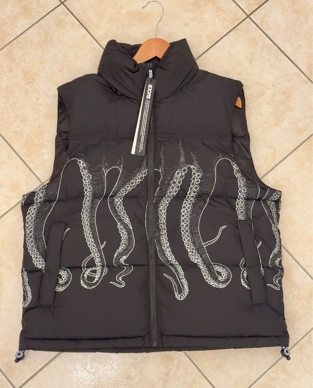 Octopus Gilet Nero Tentacoli