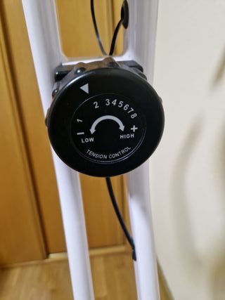 Bicicleta Estática Verde y Blanca