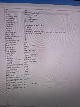 Mini PC HP EliteDesk Negro
