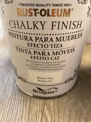 Pintura Rust-Oleum Chalky Finish Blanco Tiza