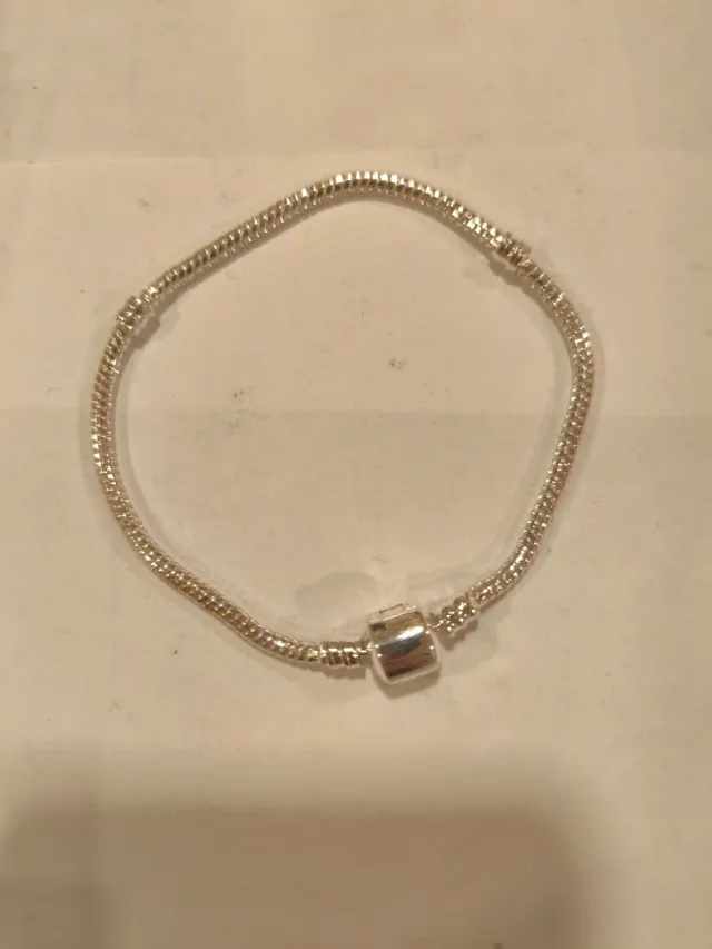 Lote 5 Pulseras estilo Pandora plata
