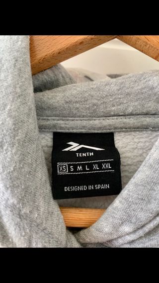 Sudadera Tenth Talla XS Gris