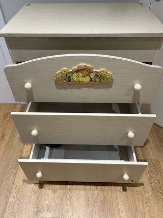 Cassettiera fasciatoio per neonati