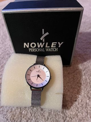 Reloj Nowley Mujer Plata y Rosa