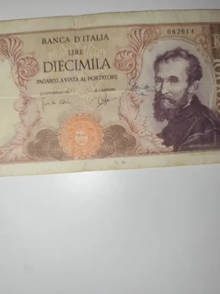 Banconota 10.000 Lire Michelangelo
