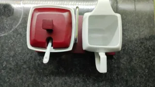 Set Lattiera e Zuccheriera con Vassoio