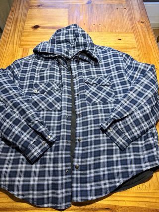 Chaqueta sobrecamisa acolchada hombre