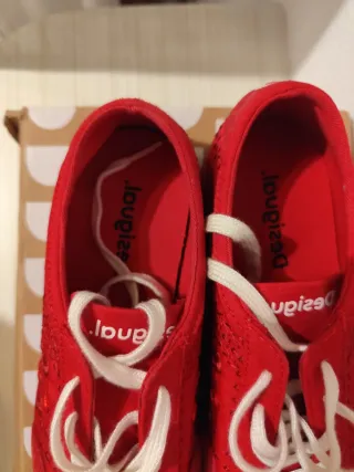 Zapatillas deportivas rojas mujer T.37