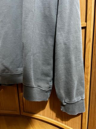 Sudadera Pull&Bear cremallera gris Talla L