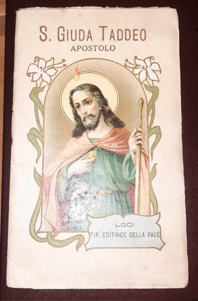 Antico libretto Novena S. Giuda Taddeo