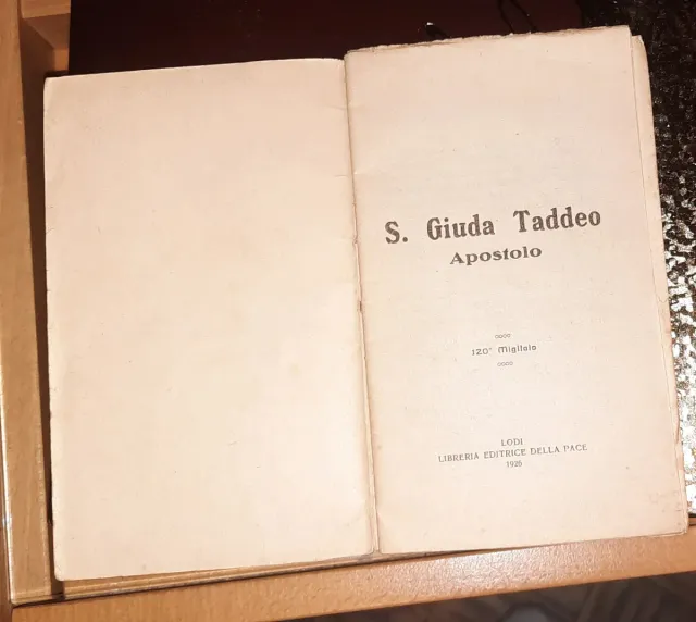 Antico libretto Novena S. Giuda Taddeo