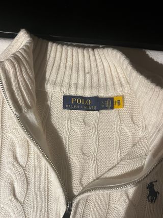 Maglione Polo Ralph Lauren lana bianco