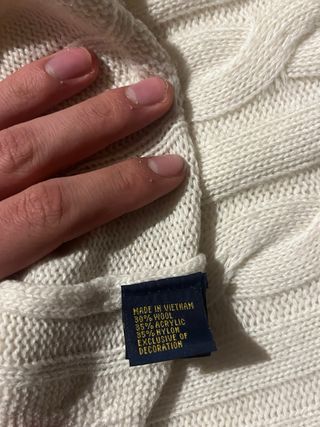 Maglione Polo Ralph Lauren lana bianco