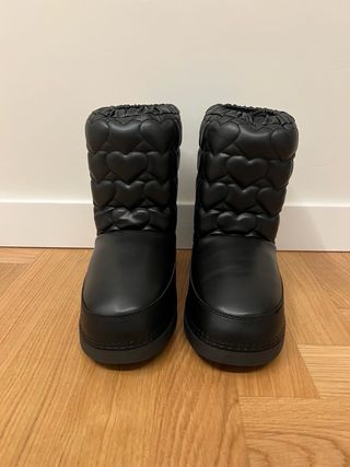 Love Moschino Stivali Imbottiti Cuore Nero