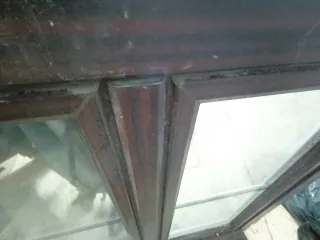 Ventana doble hoja batiente blanca