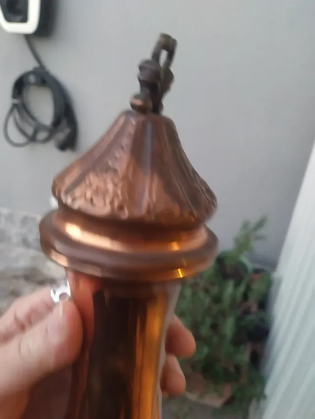 Vaso decorativo in rame