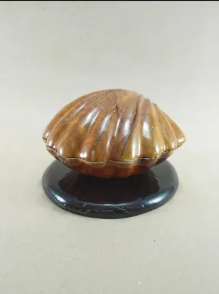 Joyero madera tallada con base